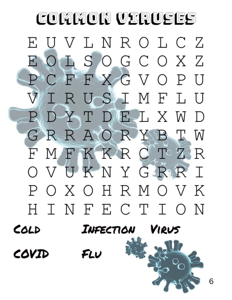 Health & Medicine Word Search Collection inside page 1