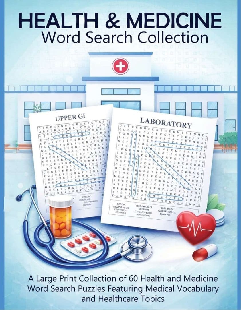 Health & Medicine Word Search Collection cover